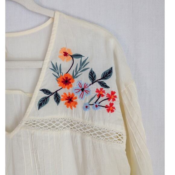 Roper Bohemian Embroidered Tunic Top Size Medium - Picture 2 of 9